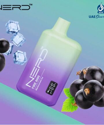 Nerd Fire Black Currant Ice 8000 Puffs Disposable Vape