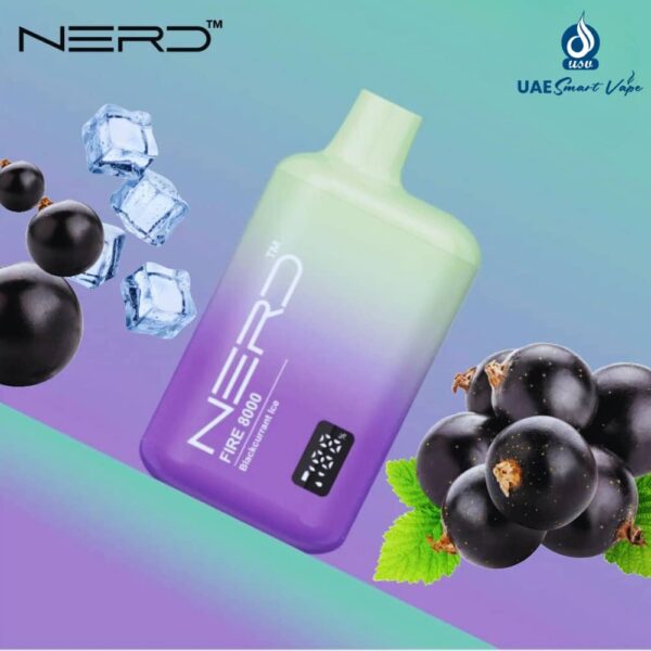 Nerd Fire Black Currant Ice 8000 Puffs Disposable Vape