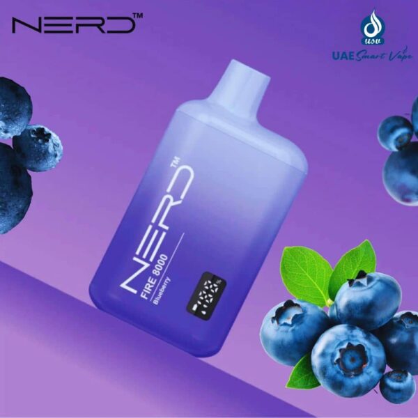 Nerd Fire Blueberry 8000 Puffs Disposable Vape