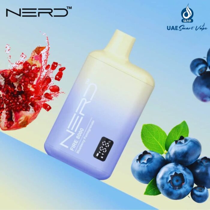 Nerd Fire Blueberry Pomegranate 8000 Puffs Disposable Vape