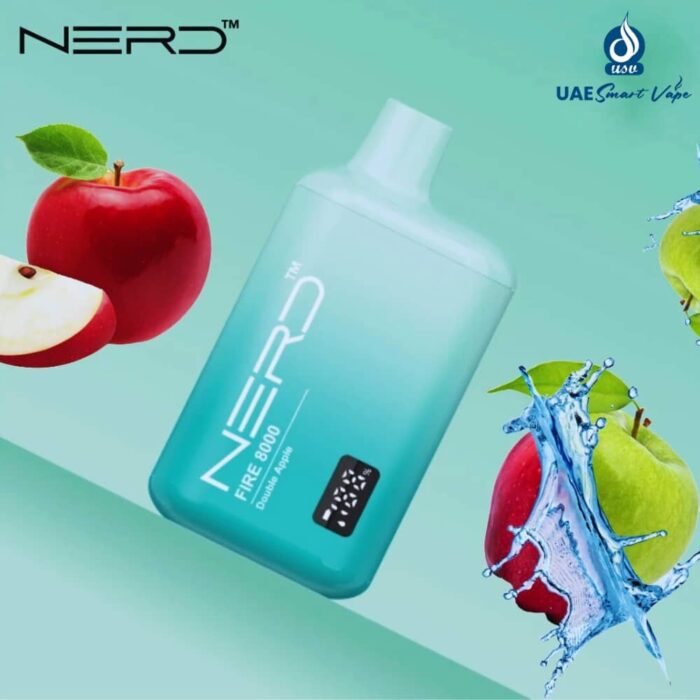 Nerd Fire Double Apple 8000 Puffs Disposable Vape