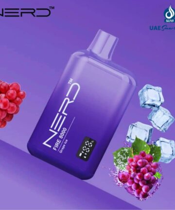 Nerd Fire Grape Ice 8000 Puffs Disposable Vape