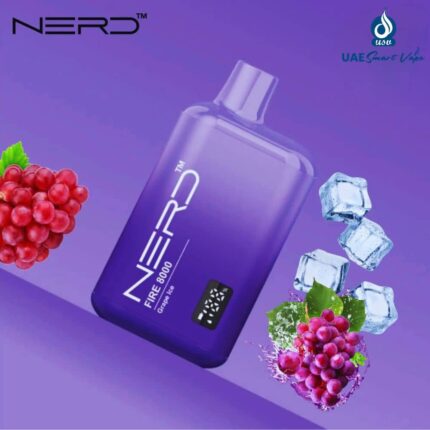 Nerd Fire Grape Ice 8000 Puffs Disposable Vape