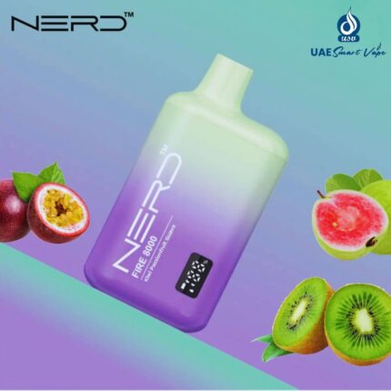 Nerd Fire Kiwi Passionfruit Guava 8000 Puffs Disposable Vape