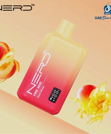 Nerd Fire Peach Ice 8000 Puffs Disposable Vape