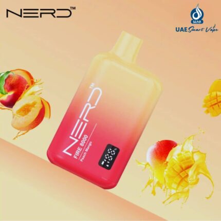 Nerd Fire Peach Mango 8000 Puffs Disposable Vape