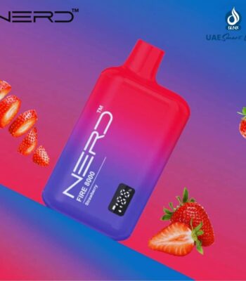 Nerd Fire Strawberry 8000 Puffs Disposable Vape