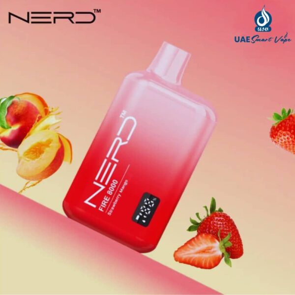 Nerd Fire Strawberry Mango 8000 Puffs Disposable Vape
