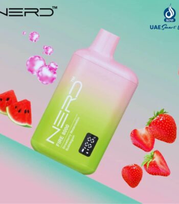 Nerd Fire Strawberry Watermelon Bubblegum 8000 Puffs Disposable Vape