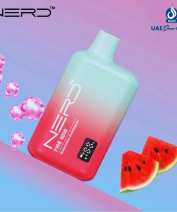 Nerd Fire Watermelon Bubblegum 8000 Puffs Disposable Vape