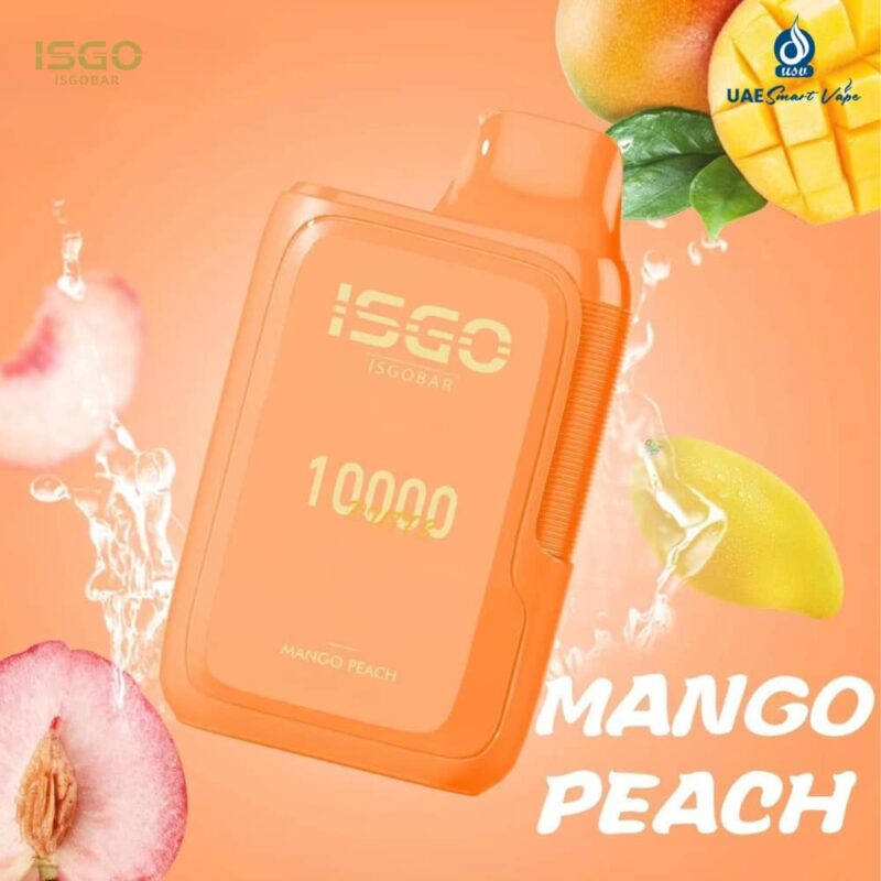 Mango Peach ISGO Bar 10000 Puffs Disposable Vape