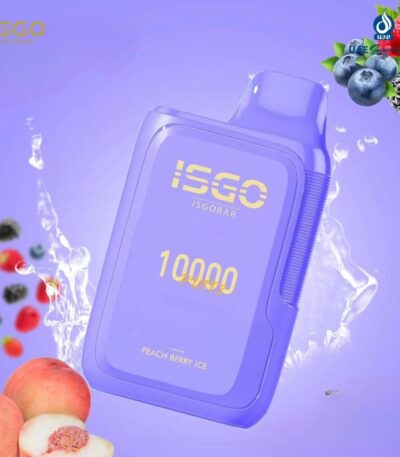 Peach Berry Ice ISGO Bar 10000 Puffs Disposable Vape
