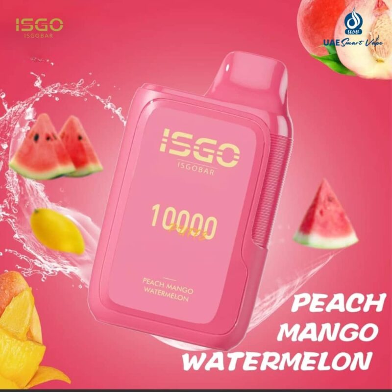 Peach Mango Watermelon ISGO Bar 10000 Puffs Disposable Vape