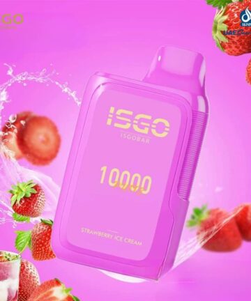 Strawberry Ice Cream ISGO Bar 10000 Puffs Disposable Vape