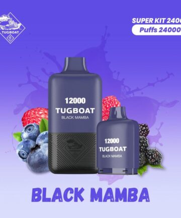 Tugboat T12000 Black Mamba 12,000 Puffs Disposable Vape