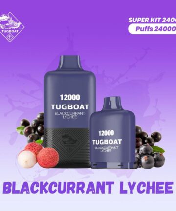 Tugboat T12000 Blackcurrant Lychee 12,000 Puffs Disposable Vape