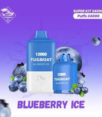 Tugboat T12000 Blueberry Ice 12,000 Puffs Disposable Vape