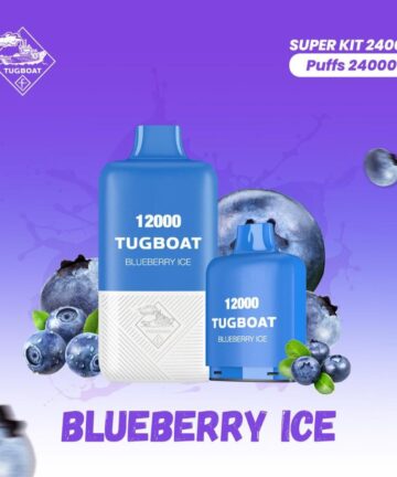 Tugboat T12000 Blueberry Ice 12,000 Puffs Disposable Vape