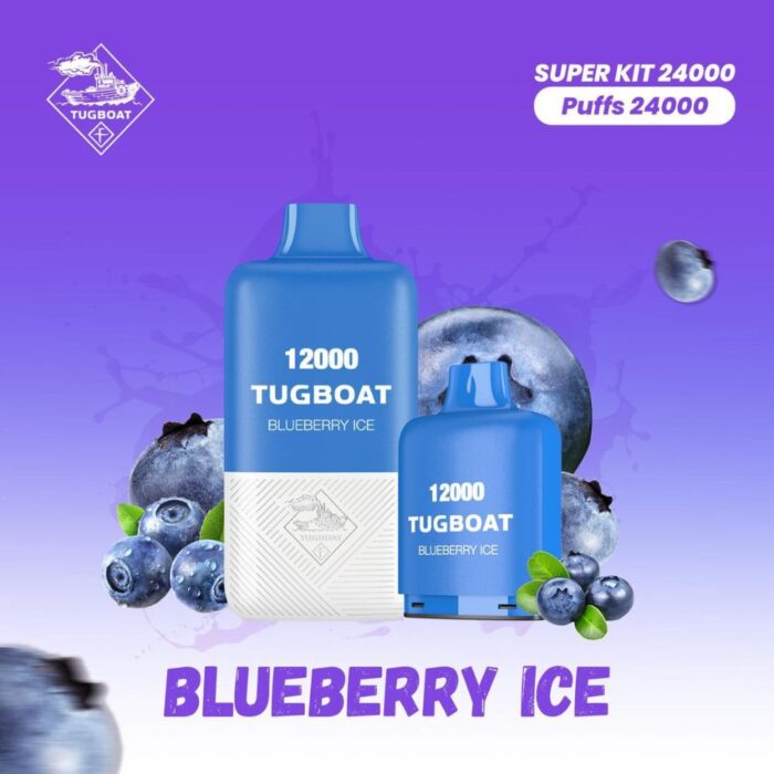 Tugboat T12000 Blueberry Ice 12,000 Puffs Disposable Vape