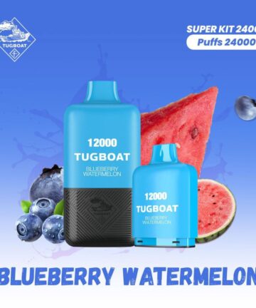 Tugboat T12000 Blueberry Watermelon 12,000 Puffs Disposable Vape