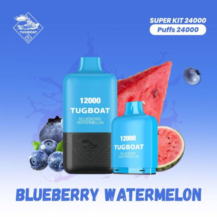 Tugboat T12000 Blueberry Watermelon 12,000 Puffs Disposable Vape