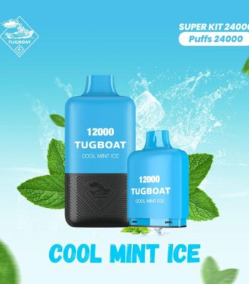 Tugboat T12000 Cool Mint Ice 12,000 Puffs Disposable Vape