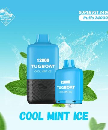 Tugboat T12000 Cool Mint Ice 12,000 Puffs Disposable Vape