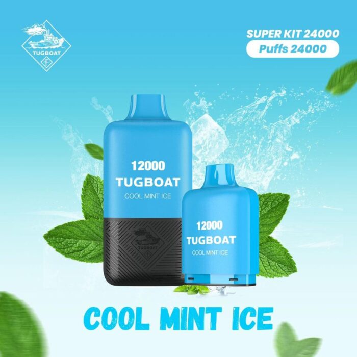 Tugboat T12000 Cool Mint Ice 12,000 Puffs Disposable Vape