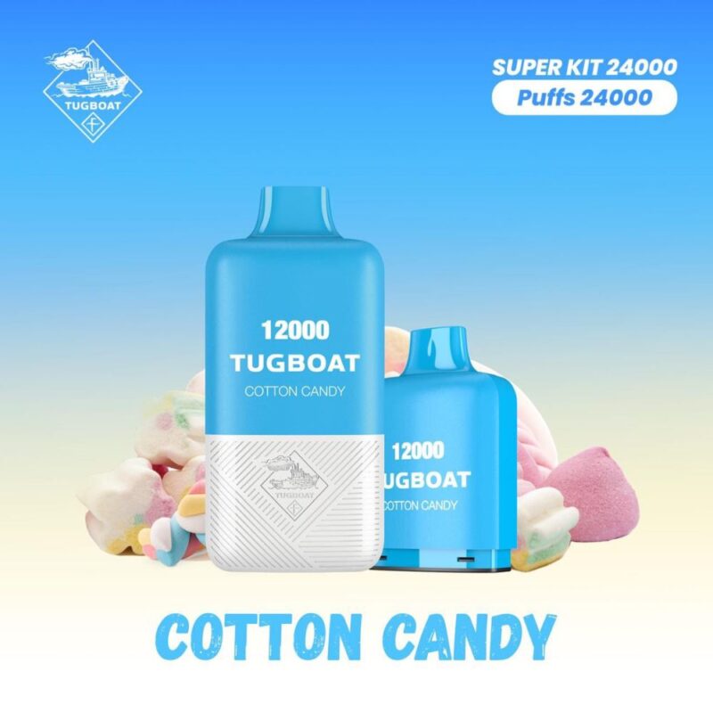 Tugboat T12000 Cotton Candy 12,000 Puffs Disposable Vape