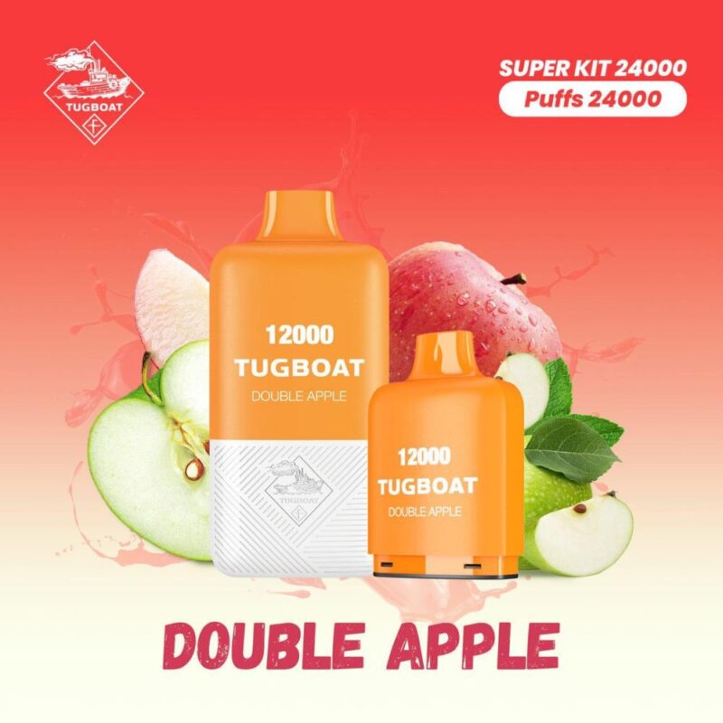 Tugboat T12000 Double Apple 12,000 Puffs Disposable Vape