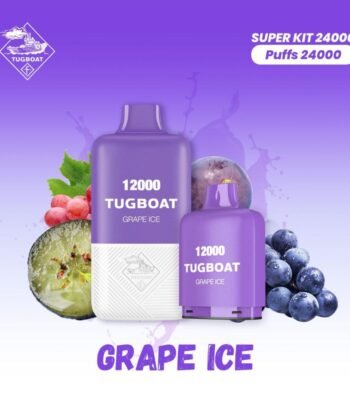 Tugboat T12000 Grape Ice 12,000 Puffs Disposable Vape