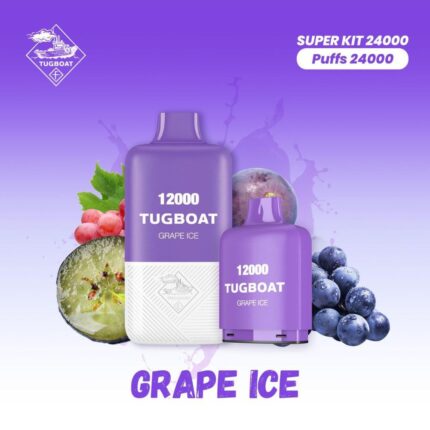Tugboat T12000 Grape Ice 12,000 Puffs Disposable Vape