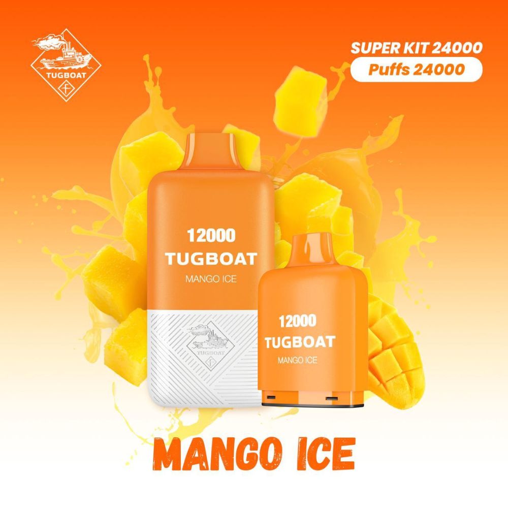 Tugboat T12000 Mango Ice 12,000 Puffs Disposable Vape