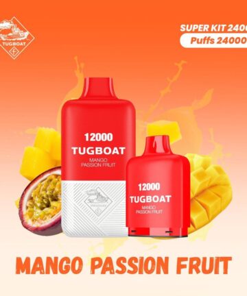 Tugboat T12000 Mango Passion Fruit 12,000 Puffs Disposable Vape