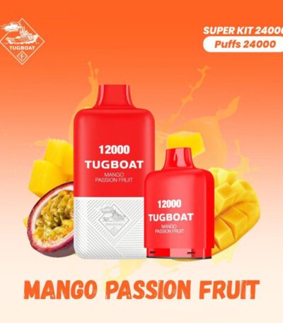 Tugboat T12000 Mango Passion Fruit 12,000 Puffs Disposable Vape