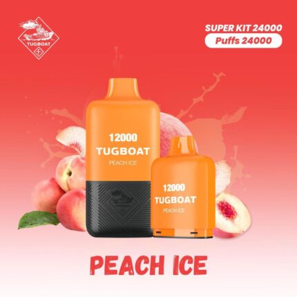 Tugboat T12000 Peach Ice 12,000 Puffs Disposable Vape