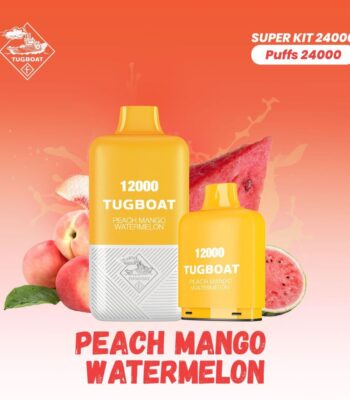 Tugboat T12000 Peach Mango Watermelon 12,000 Puffs Disposable Vape