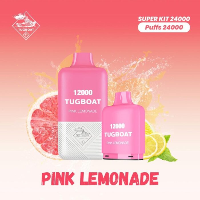Tugboat T12000 Pink Lemonade 12,000 Puffs Disposable Vape
