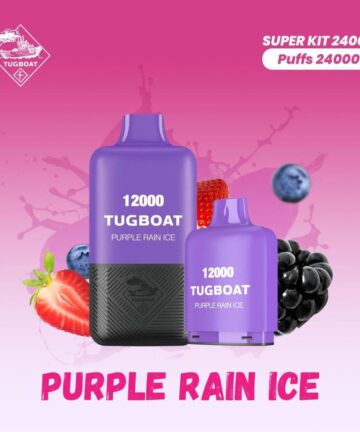 Tugboat T12000 Purple Rain Ice 12,000 Puffs Disposable Vape