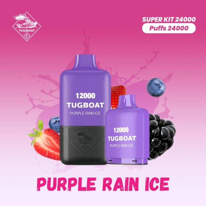 Tugboat T12000 Purple Rain Ice 12,000 Puffs Disposable Vape