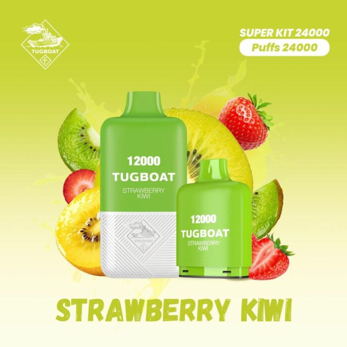 Tugboat T12000 Strawberry Kiwi 12,000 Puffs Disposable Vape