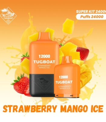Tugboat T12000 Strawberry Mango Ice 12,000 Puffs Disposable Vape