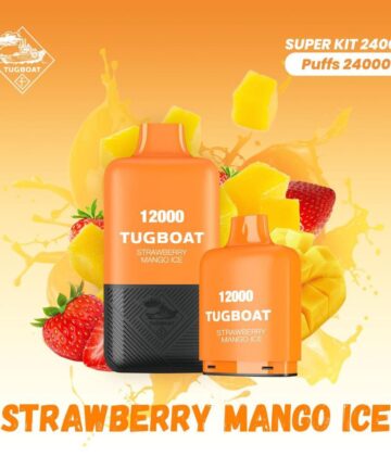 Tugboat T12000 Strawberry Mango Ice 12,000 Puffs Disposable Vape
