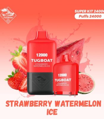 Tugboat T12000 Strawberry Watermelon Ice 12,000 Puffs Disposable Vape