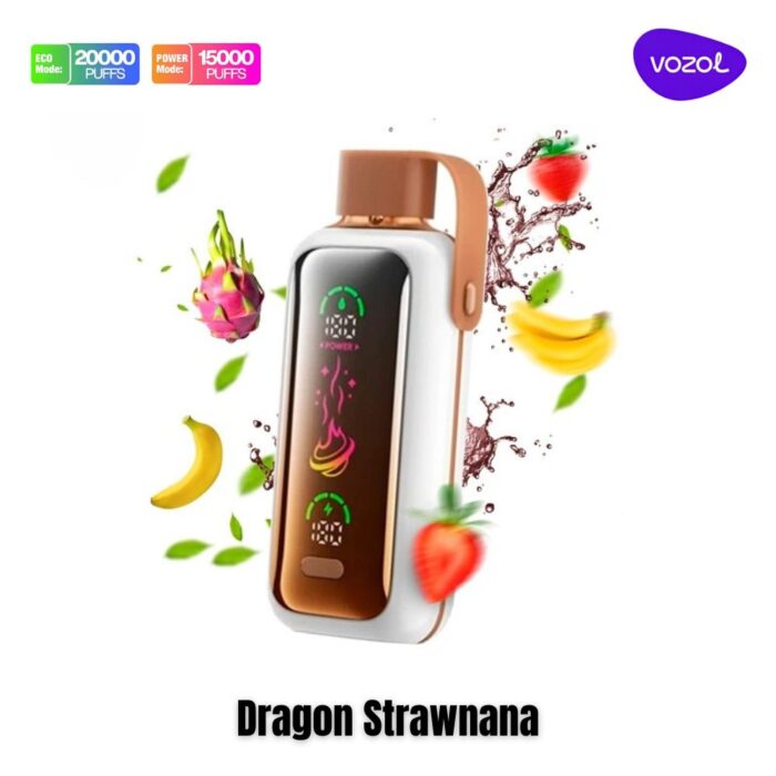 Vozol Star 20000 Puffs Dragon Strawnana Dual Mode Disposable Vape