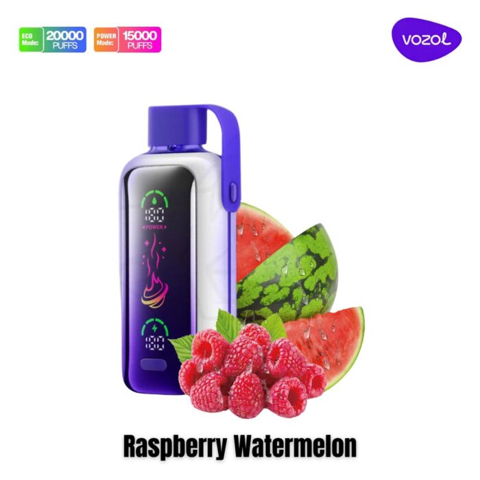 Vozol Star 20000 Puffs Raspberry Watermelon Dual Mode Disposable Vape