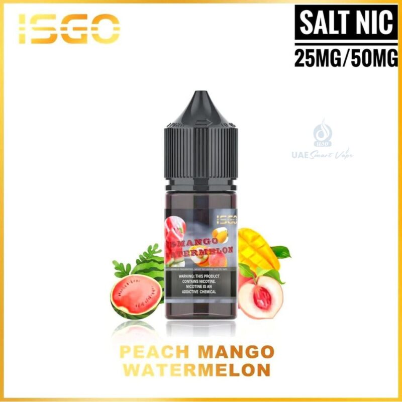 ISGO Peach Mango Watermelon Saltnic Vape Juice