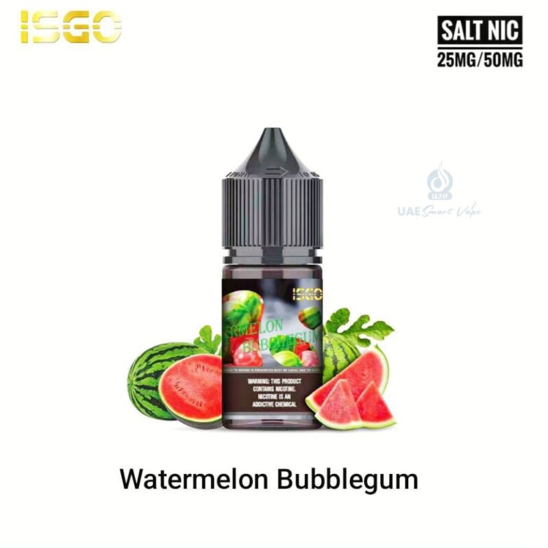 ISGO Saltnic Watermelon Bubblegum Vape Juice